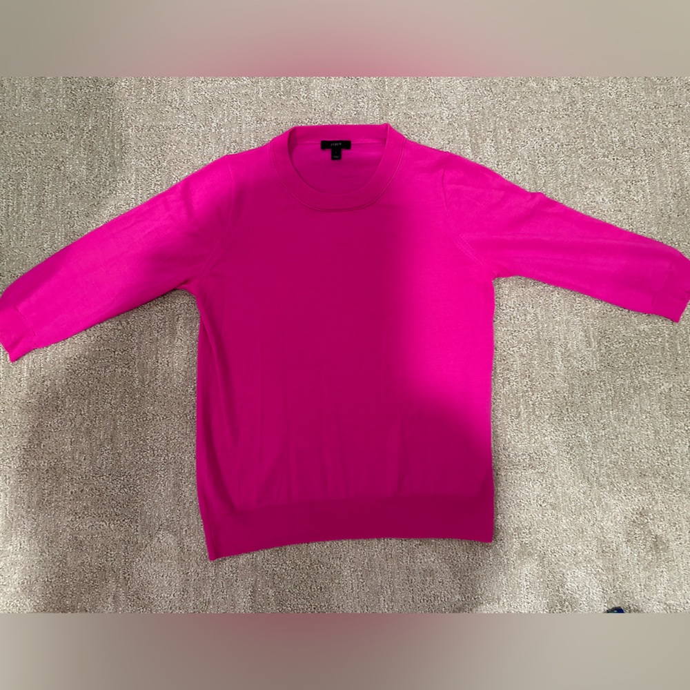 JCrew M women’s 3/4 sleeve wool sweater